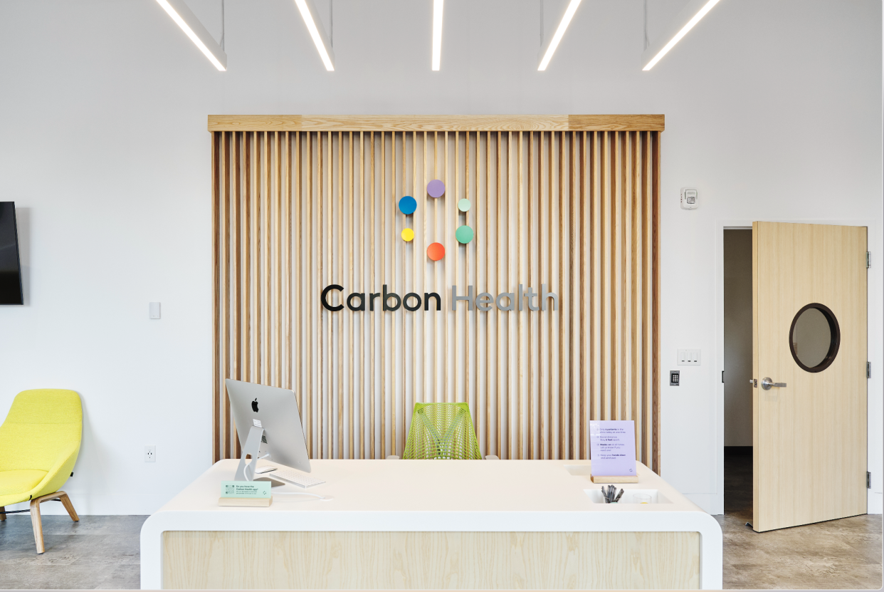 Carbon Health clinic reception area