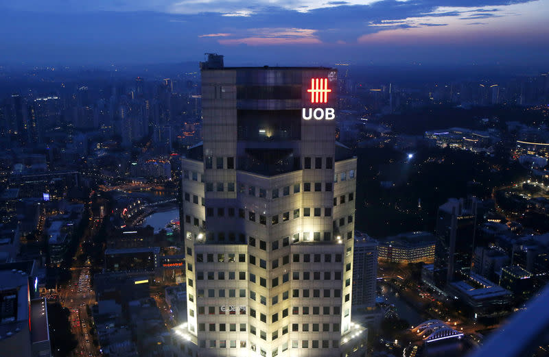 The United Overseas Bank Plaza building is pictured in 2015. (File photo: Reuters/Edgar Su)