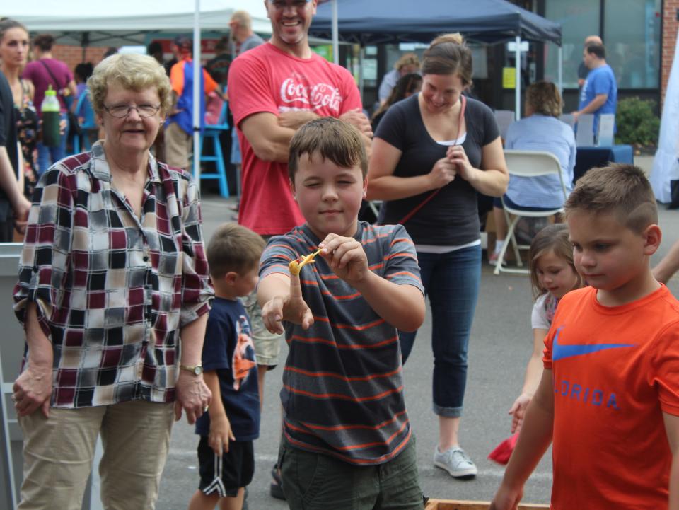 Brendan Mitchell takes aim at the 2019 Hornell Fall Festival.