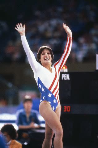 <p>Disney General Entertainment Content via Getty</p> Mary Lou Retton at the 1984 Summer Olympics on August 1, 1984
