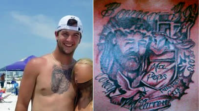 AJ McCarron adds to his glorious chest tattoo Picture