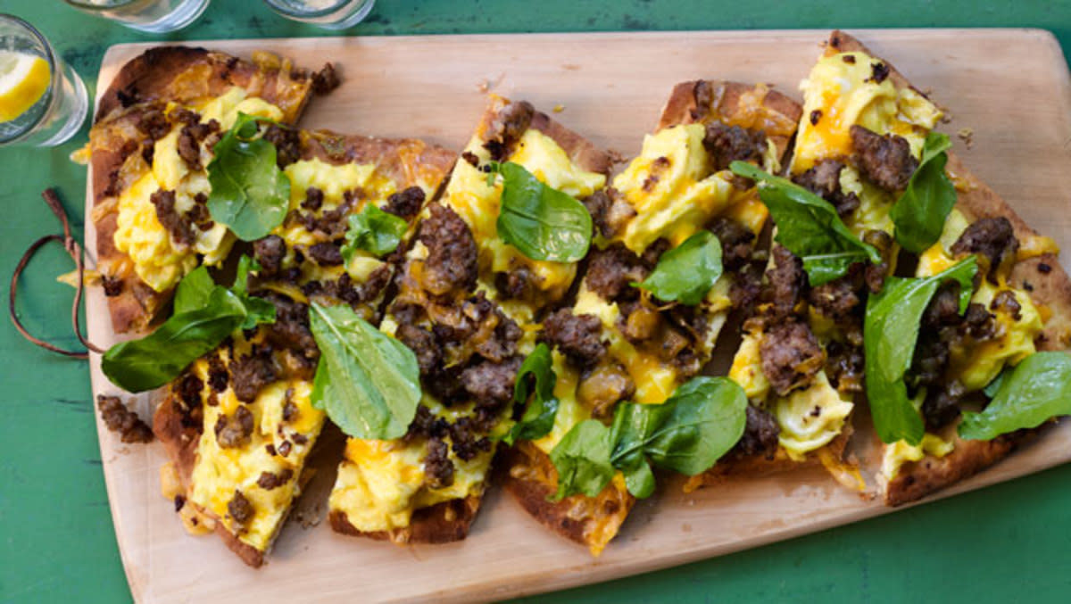 <p>Sheri Giblin</p><p>Sausage breakfast sandwiches walked sothis sausage breakfast pizza can run. You might swear by it once you try it one!</p><p><strong>Get the recipe: <a href="/30171/dash/sausage-and-egg-breakfast-pizza/" data-ylk="slk:Sausage and Egg Breakfast Pizza;elm:context_link;itc:0;sec:content-canvas" class="link rapid-noclick-resp">Sausage and Egg Breakfast Pizza</a></strong></p>