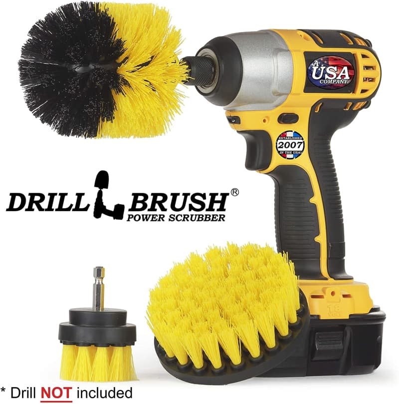 Drill Brush Power Scrubber