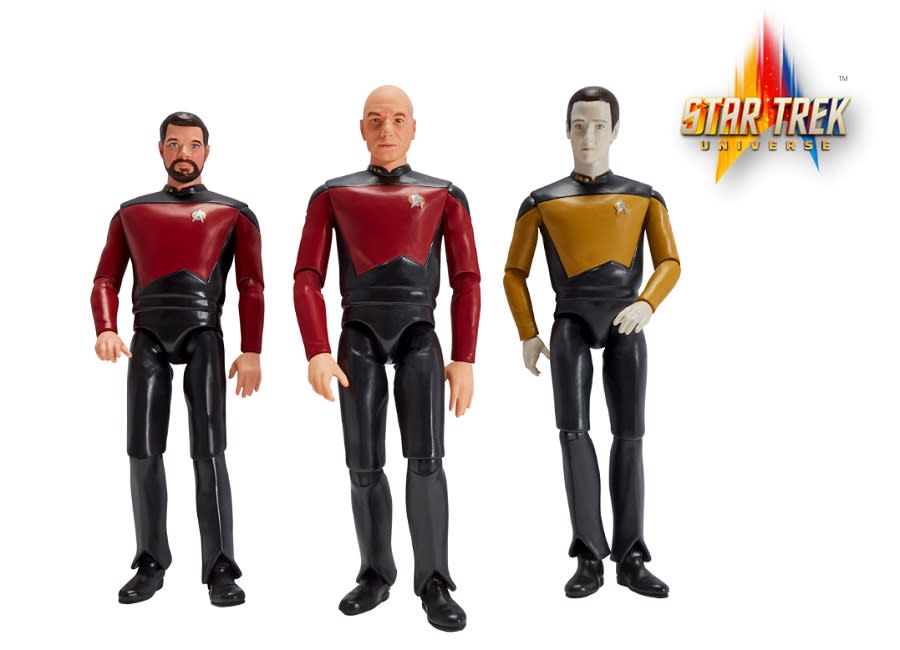 Playmates' new 5-inch figures based on Star Trek: The Next Generation.