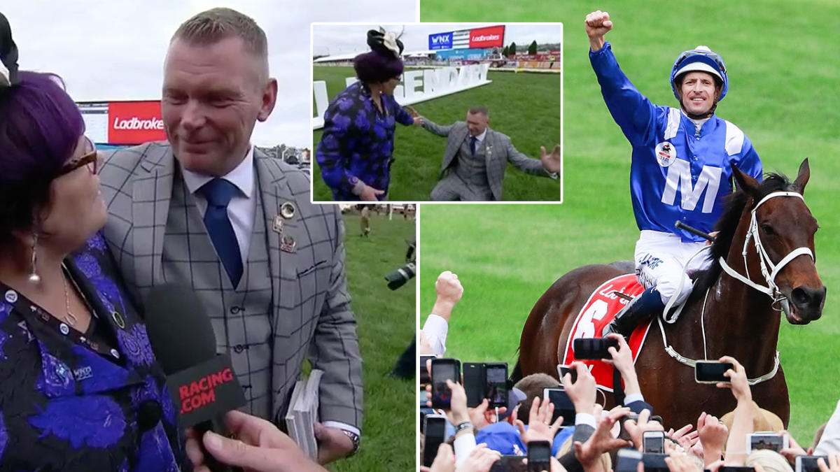 Winx owner Debbie Kepitis confronts journalist Matt Chapman after fourth  Cox Plate win