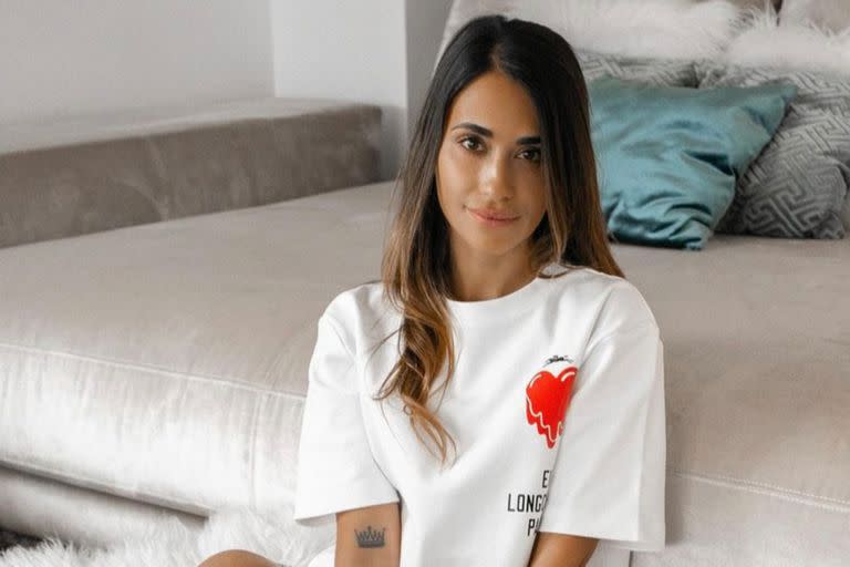 Antonela Roccuzzo compartió una foto en las redes sociales en la que reveló el equipo del cuál es hincha