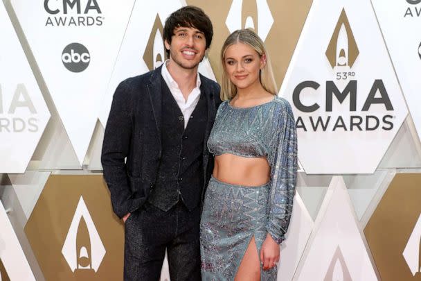 PHOTO: In this Nov. 13, 2019, file photo, Morgan Evans and Kelsea Ballerini attend the 53nd annual CMA Awards in Nashville, Tenn. (Taylor Hill/Getty Images, FILE)