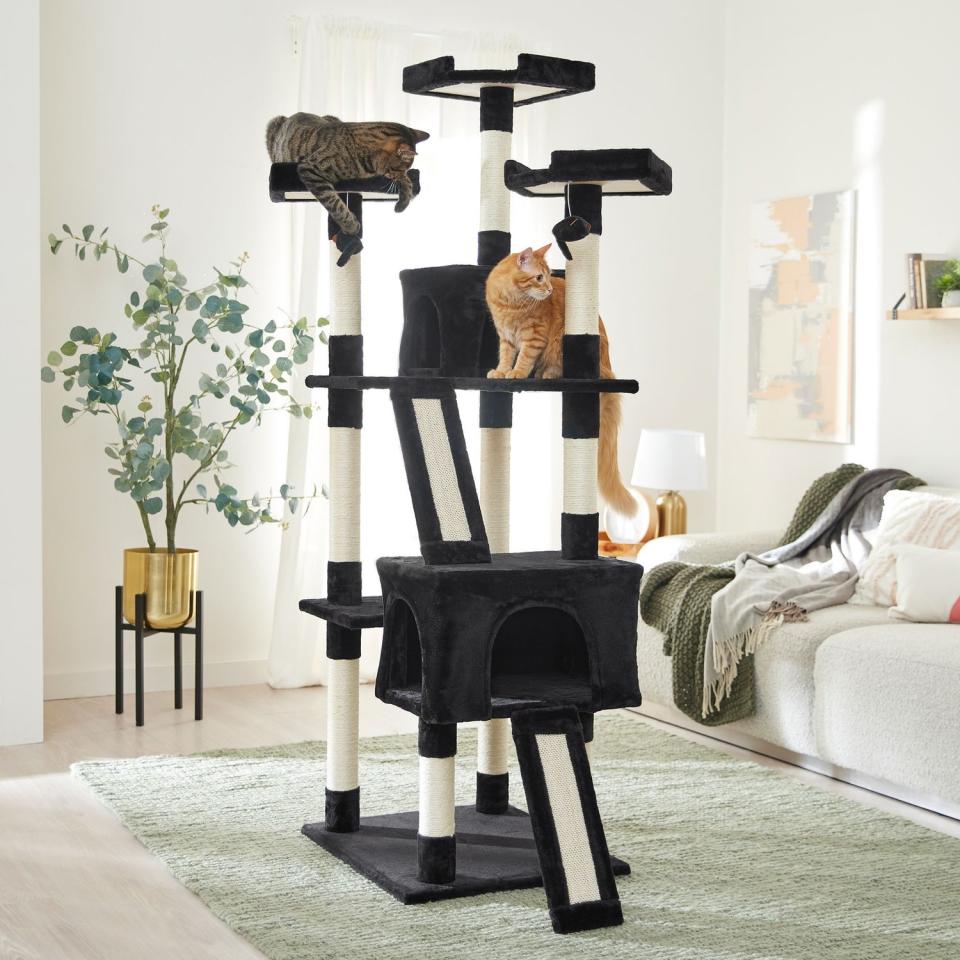 <p><a href="https://go.redirectingat.com?id=74968X1596630&url=https%3A%2F%2Fwww.chewy.com%2Ffrisco-72-in-faux-fur-cat-tree-condo%2Fdp%2F178012&sref=https%3A%2F%2Fwww.womansday.com%2Flife%2Fpet-care%2Fg45001200%2Fbest-cat-trees%2F" rel="nofollow noopener" target="_blank" data-ylk="slk:Shop Now;elm:context_link;itc:0;sec:content-canvas" class="link ">Shop Now</a></p><p>Faux Fur Cat Tree & Condo</p><p>chewy.com</p><p>$99.99</p><span class="copyright">Frisco</span>