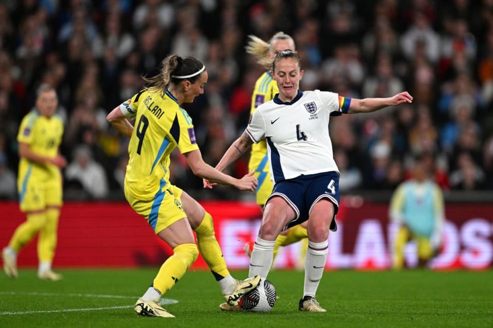 Keira Walsh found life difficult against Sweden on Friday, and the England and Barcelona midfielder can expect similar attention at the Aviva Stadium on Tuesday evening (The FA/Getty)