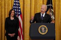 U.S. President Biden signs the COVID-19 Hate Crimes Act at the White House in Washington