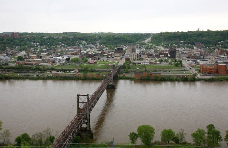 The town of Steubenville and the Ohio River on May 5, 2009. Two Steubenville teenagers were found guilty Sunday of raping a fellow high school student -- a case made notorious when a video of boys laughing about the assault on the "dead" drunk girl went viral