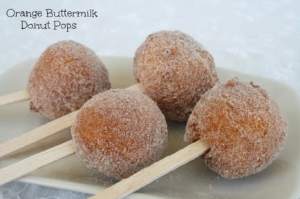 Orange Buttermilk Donut Pops