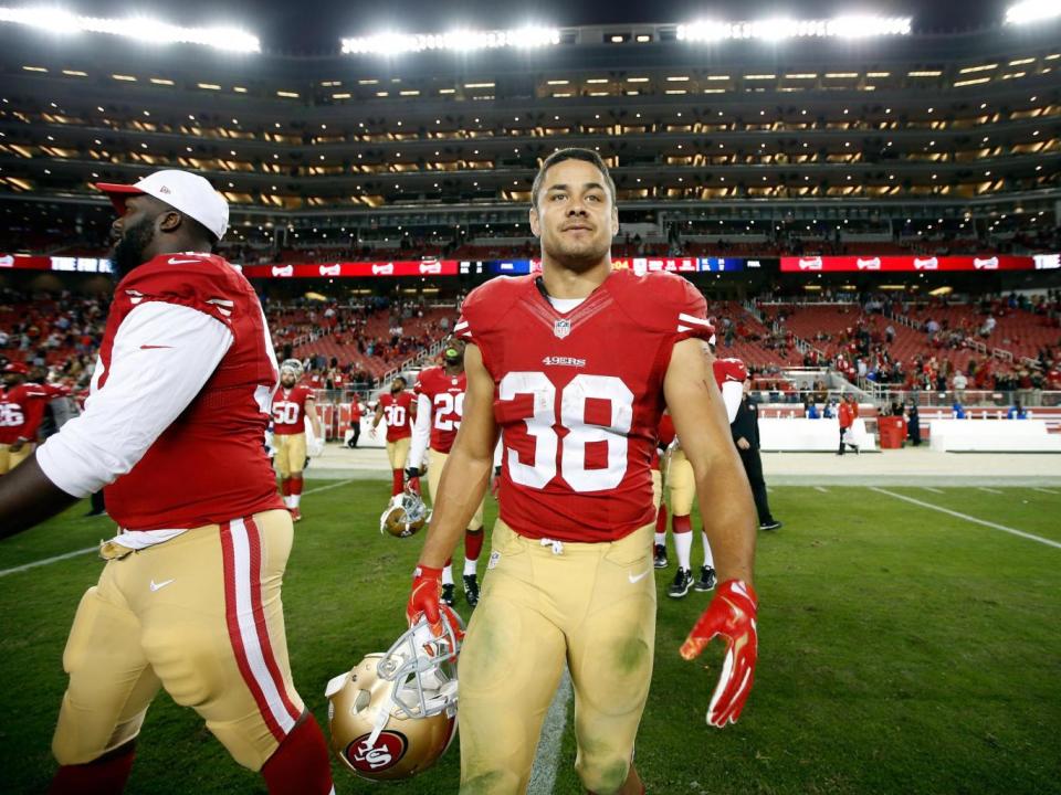 Hayne made the switch from rugby league to NFL with the San Francisco 49ers (Getty)