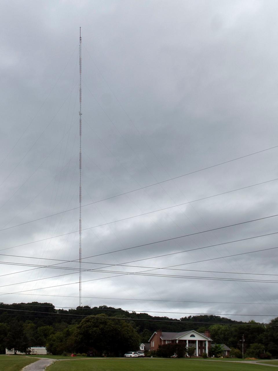 The WIMZ tower in Corryton was the tallest structure in the world for a few months, but missed its chance at the Guinness Book of World Records.