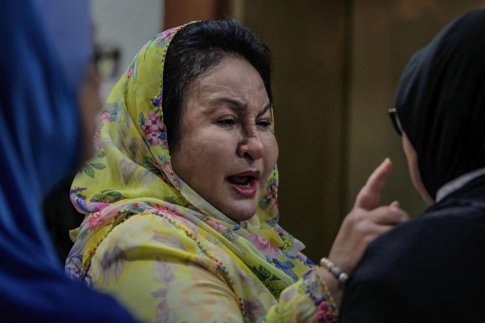 Datin Seri Rosmah Mansor arrives at the Kuala Lumpur High Court February 20, 2020. — Picture by Hari Anggara