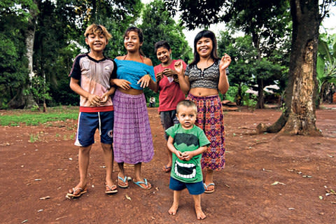 Indigenous Guarani people - Credit: Sarah Marshall