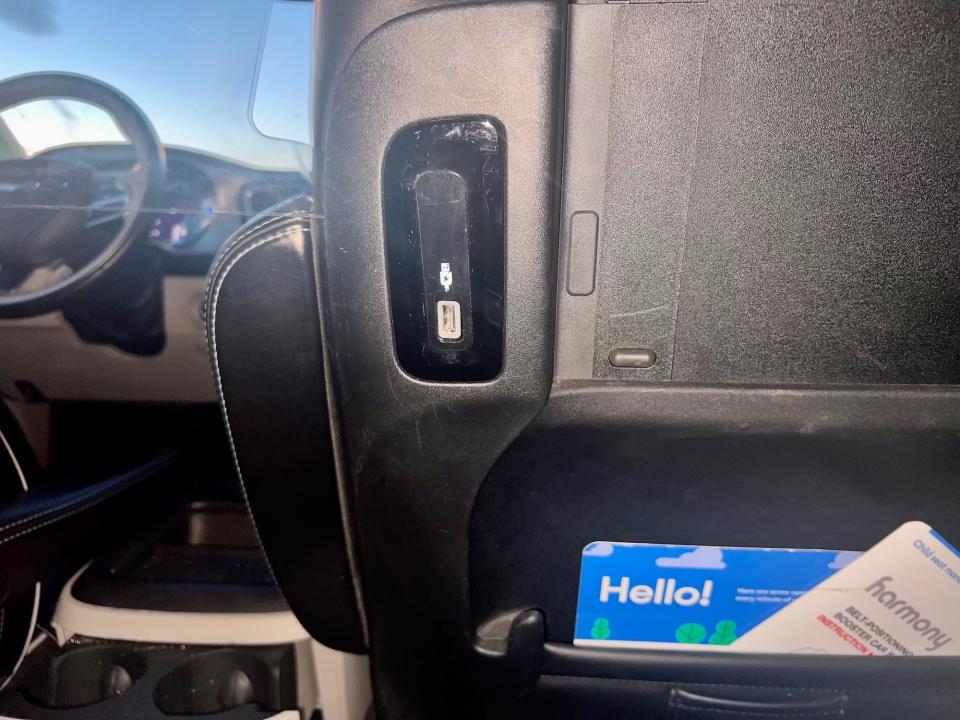 The USB in the Waymo car.