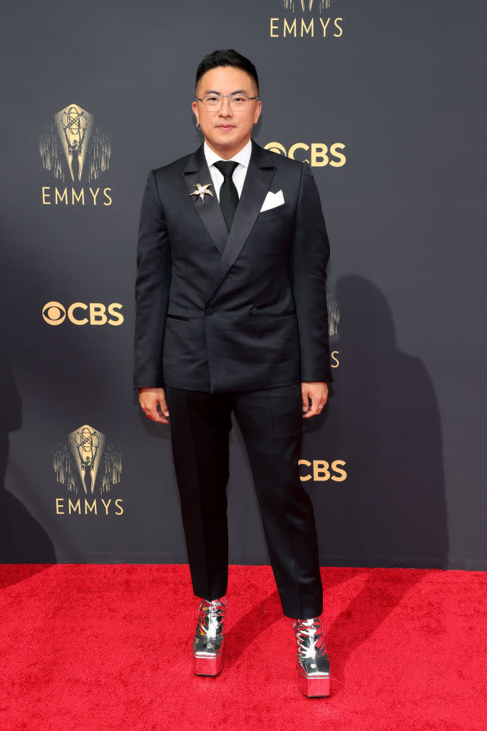 Bowen Yang attends the 73rd Primetime Emmy Awards on Sept. 19 at L.A. LIVE in Los Angeles. (Photo: Rich Fury/Getty Images)