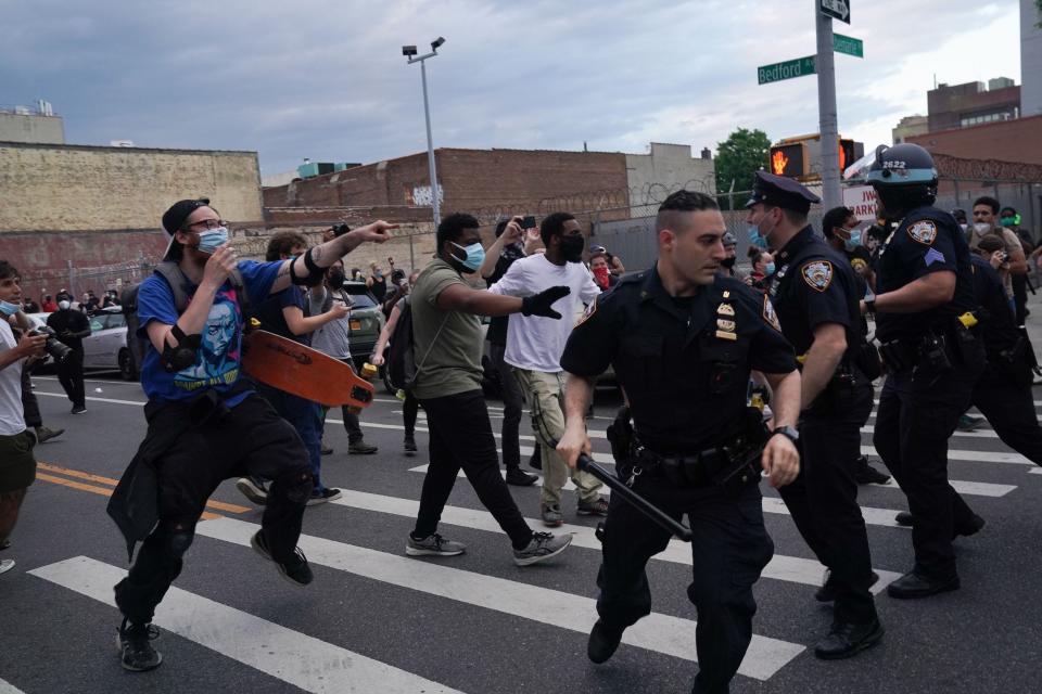new york george floyd protests police officers
