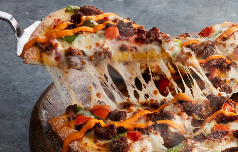 The Domino’s vegan plant-based Beef Taco Fiesta pizza. Source: Domino's