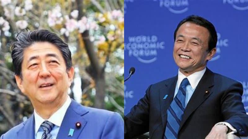 有日媒爆料，日本政治圈傳聞，首相將由副首相麻生太郎接任。（圖／翻攝自安倍晉三IG、維基百科）