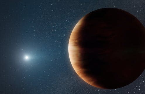 <span class="caption">Scientists have spotted a Jupiter-like planet surviving the death of its star.</span> <span class="attribution"><span class="source">Credit: W. M. Keck Observatory/Adam Makarenko</span></span>