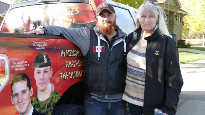 Heroes truck honours the dead, provides hope for the struggling