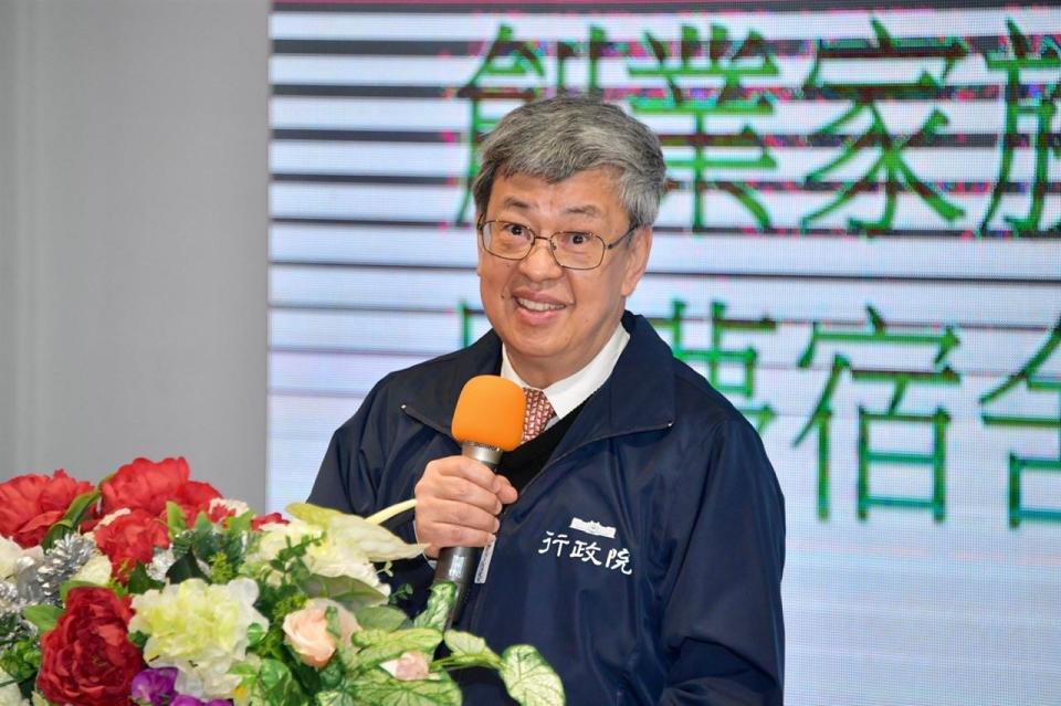 行政院長陳建仁今（5）日視察「南台科大宿舍改善情形」。（圖／行政院提供)