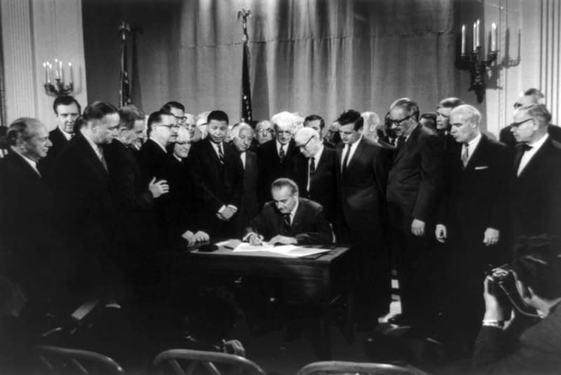 On April 11, 1968, President Lyndon B. Johnson signed the Civil Rights Act, granting fair housing options to all regardless of race or religion. File Photo courtesy of the Library of Congress