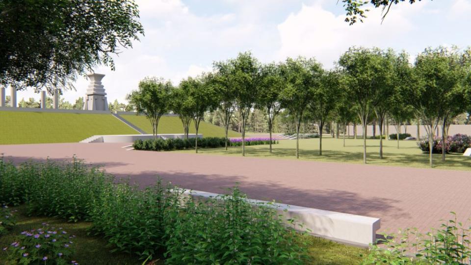 「台中市城南之心計畫」串聯綠園道、通學步道與公園綠地，在東南區畫出一道「微笑生活曲線」，總改造約六公頃綠地。（記者徐義雄攝）