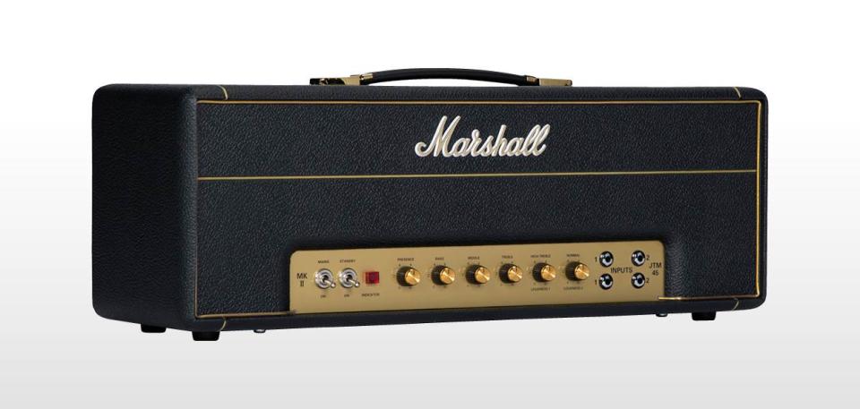 Marshall第一台電吉他音箱「JTM45」於1963年誕生。圖片來源：marshall