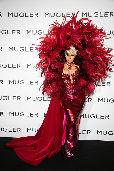 <div class="inline-image__caption"><p>Cardi B. attends the "Thierry Mugler: Couturissime" photocall as part of Paris Fashion Week at Musee des arts décoratifs on September 28, 2021 in Paris, France.</p></div> <div class="inline-image__credit">Marc Piasecki/WireImage</div>