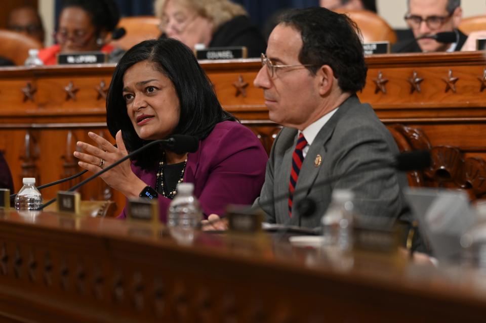 Rep. Pramila Jayapal, D-Wash., on Dec. 12, 2019.