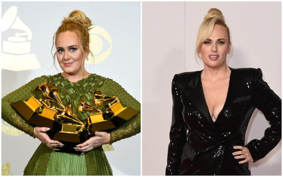 (L-R) Adele. Rebel Wilson