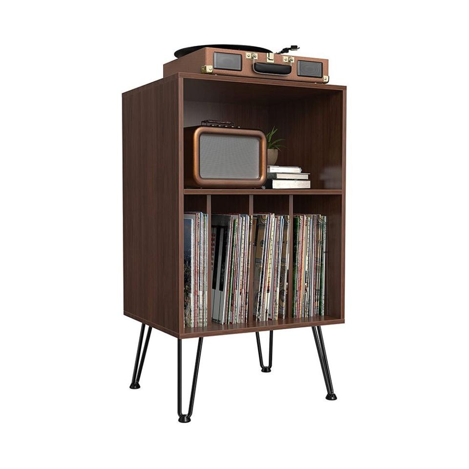 Turntable Stand with Vinyl Storage
