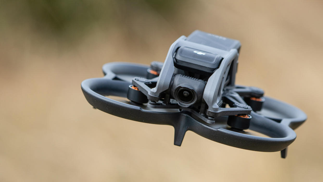  The DJI Avata drone in flight. 