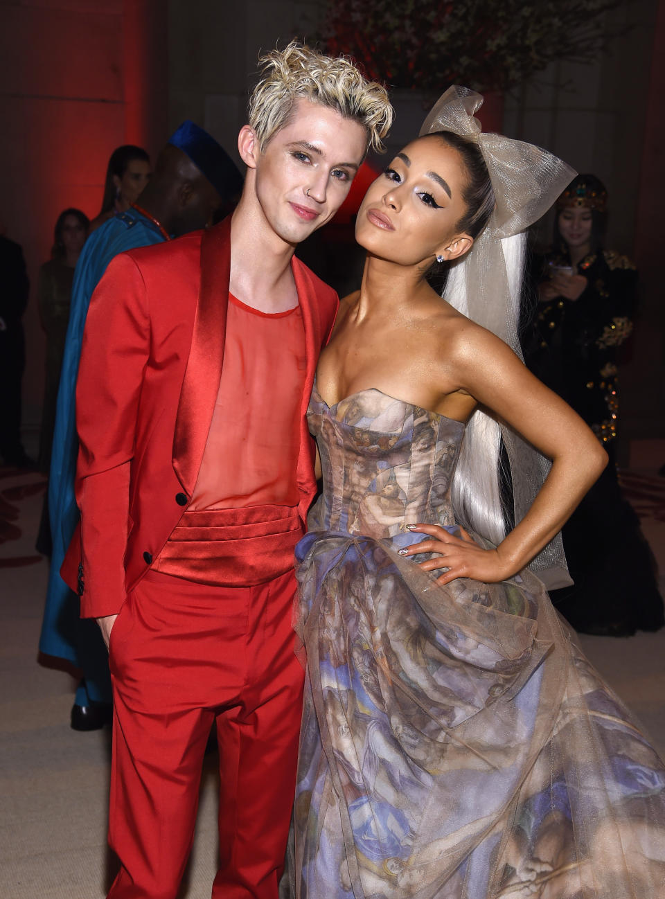 Ariana Grande features on Troye’s new album. Source: Getty