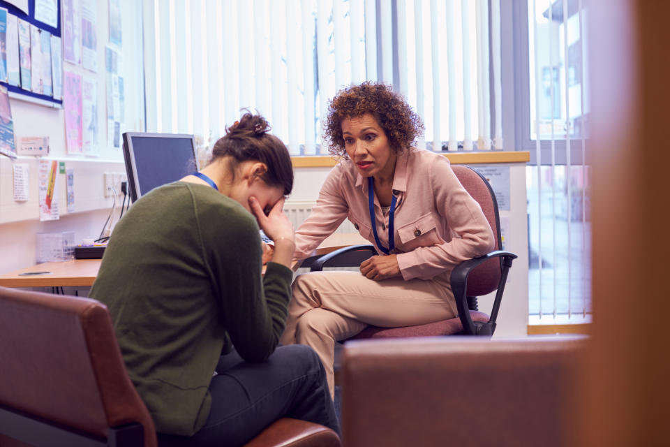 Female teacher upset. (Getty Images)