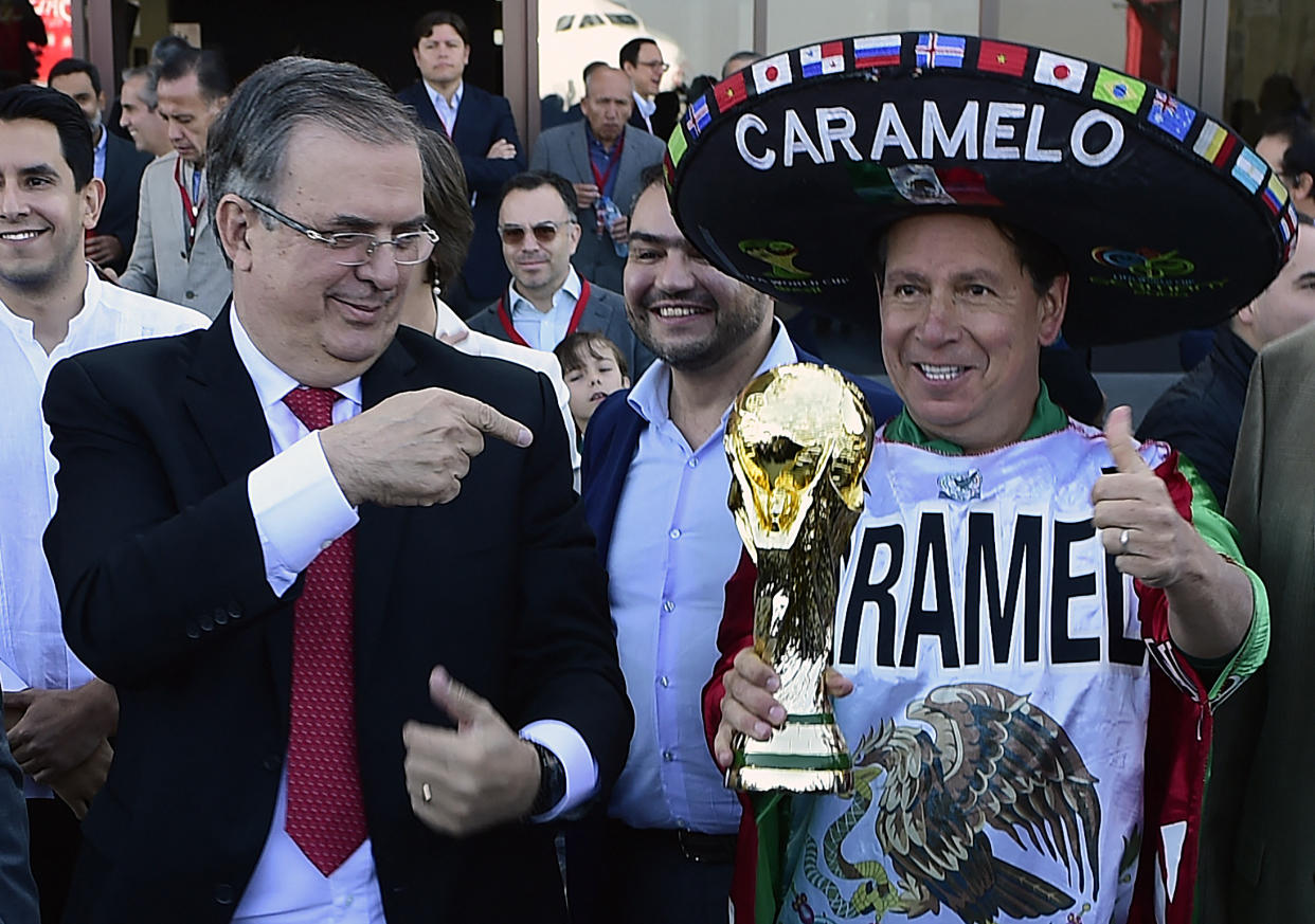 Marcelo Ebrard, canciller de México  (Photo by CLAUDIO CRUZ/AFP via Getty Images)