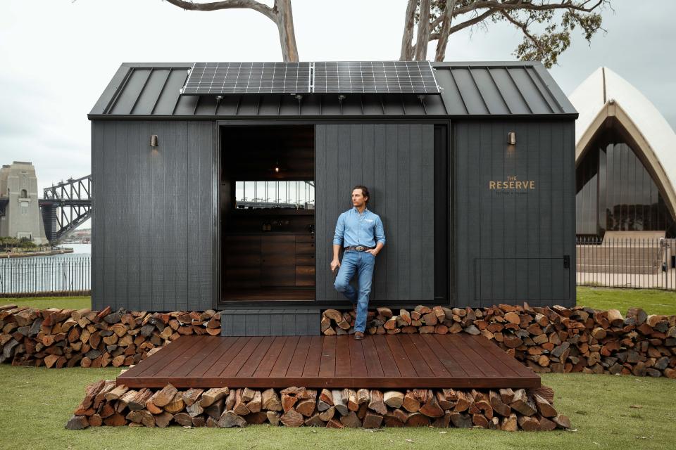 Matthew McConaughey launched a eco-friendly cabin in Australia. (Photo by Brendon Thorne/Getty Images for Wild Turkey)