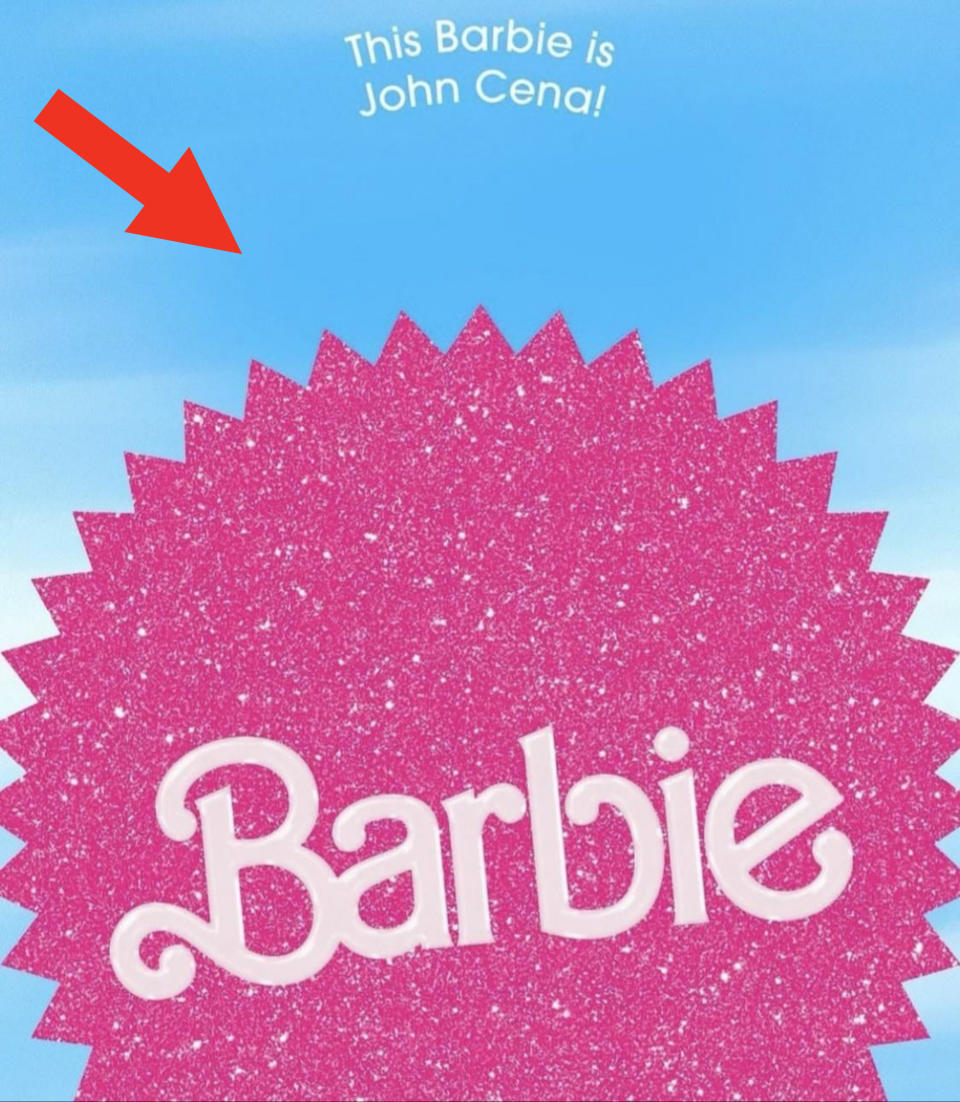 A blank "Barbie" poster