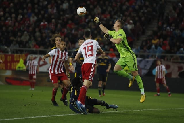 Bernd Leno made an important early save for Arsenal