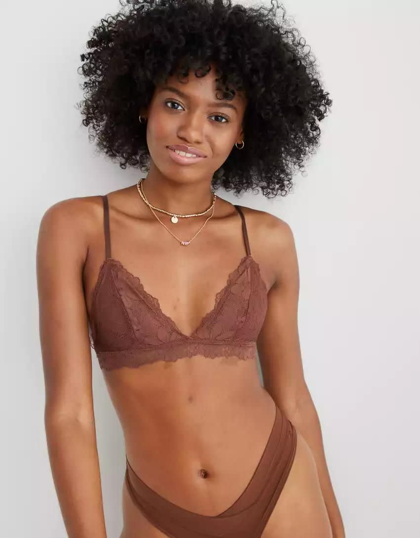 19) Rebel Lace Triangle Bralette