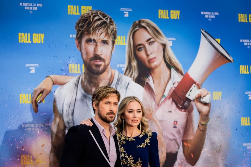 Ryan Gosling and Emily Blunt at the Berlin premiere of "The Fall Guy". Christoph Soeder/dpa