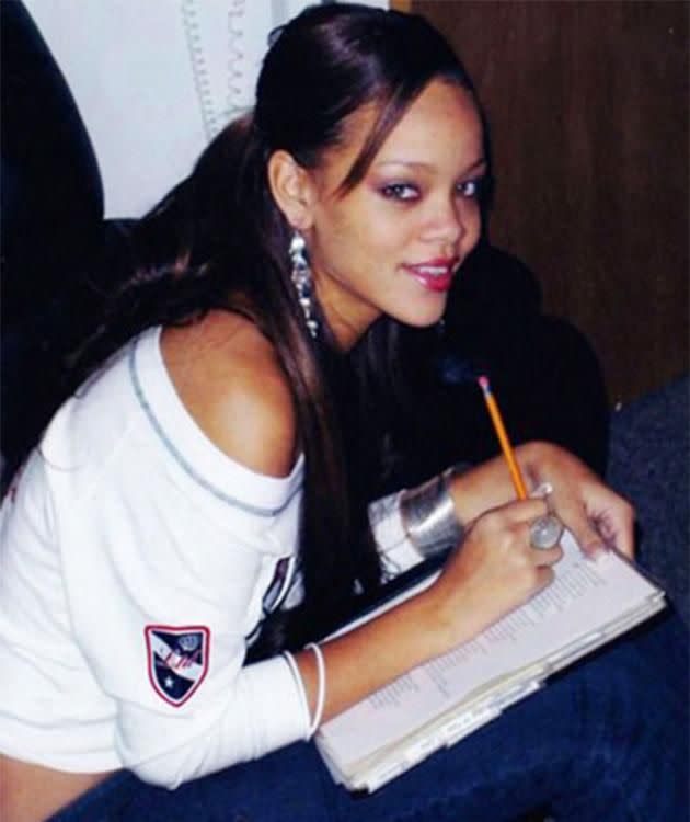 Rihanna in high school. Photo: Instagram