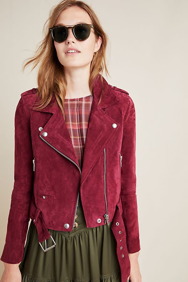 Suede Moto Jacket 