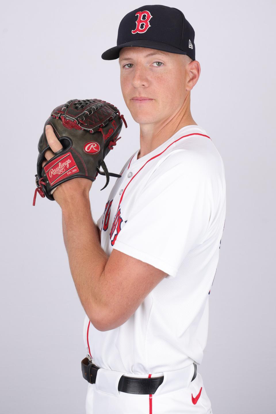 Red Sox pitcher Nick Pivetta poses during media day on Feb. 20 at JetBlue Park.
