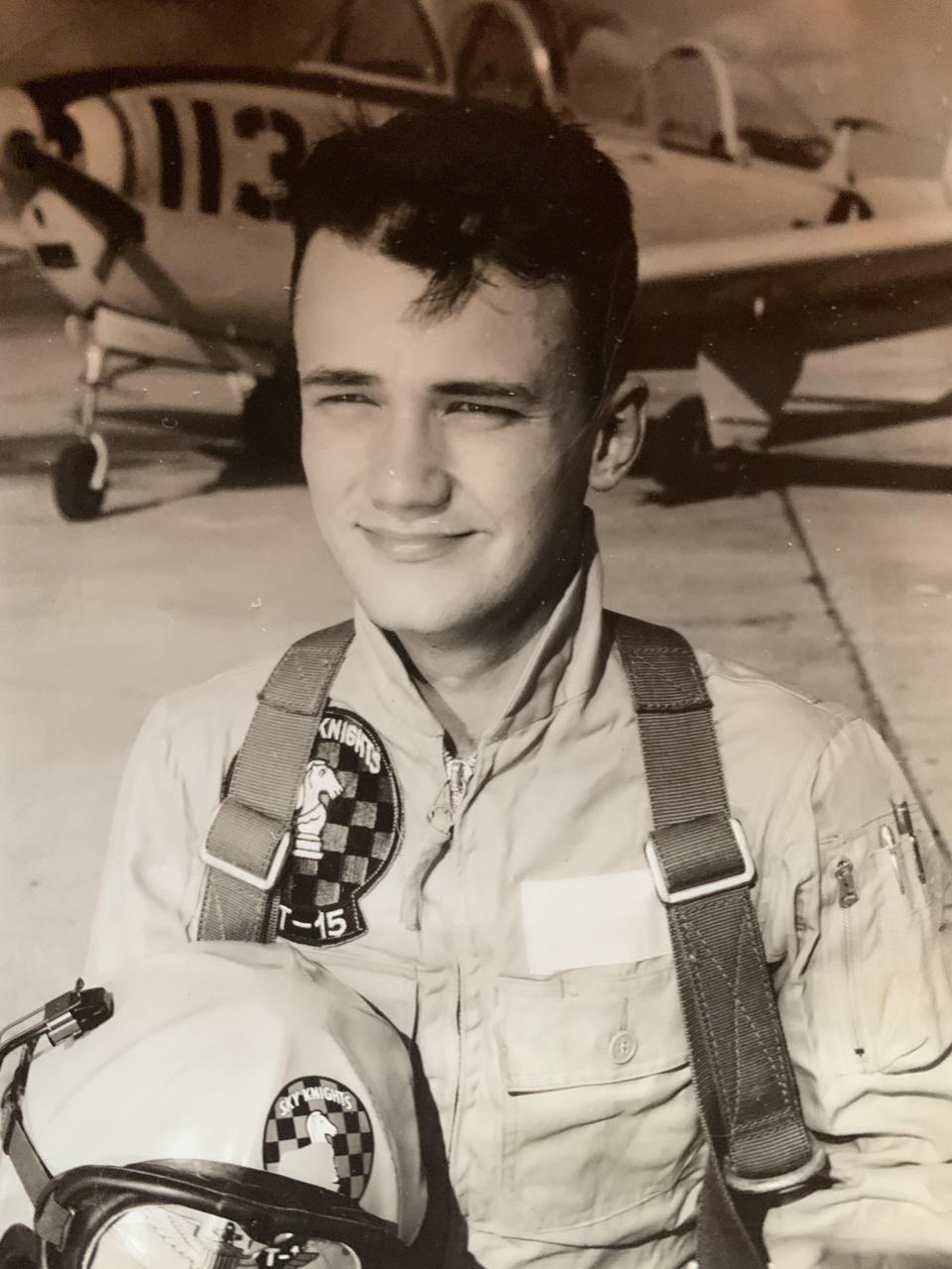 Bruce McCandless II, pictured here at his first solo flight as an aviator. (McCandless family)