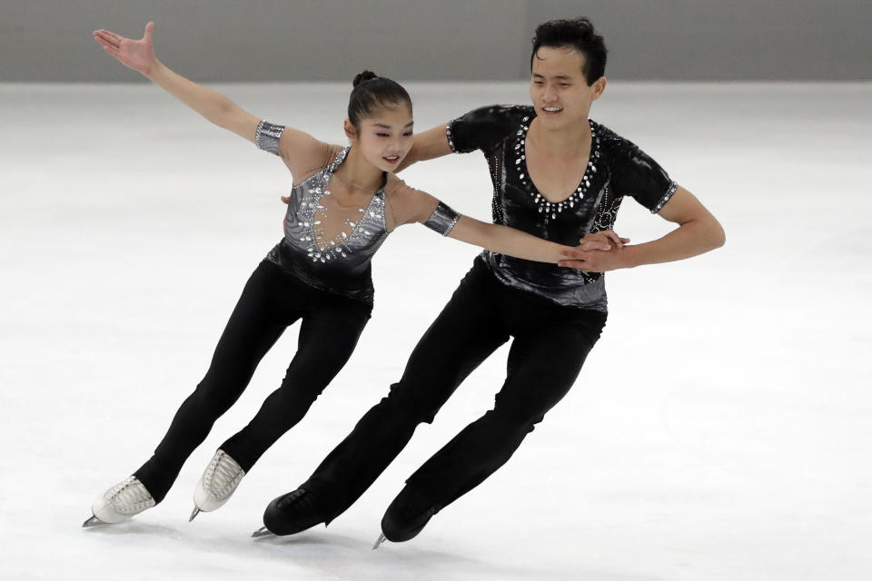 Ryom Tae-Ok and Kim Ju-Sik of North Korea will compete at the 2018 Winter Olympics in Pyeongchang. (AP Photo)