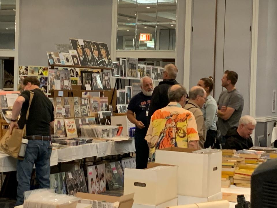 Attendees shop for collectibles at last year's Columbus Moving Picture Show.